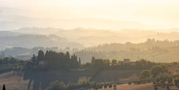 Campo Idílico Toscana Italia — Foto de Stock