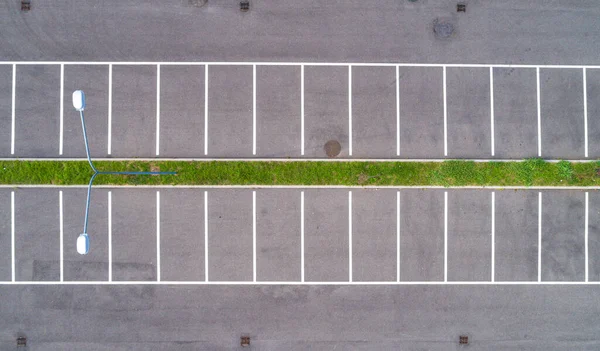 駐車場 空中ドローン撮影 — ストック写真