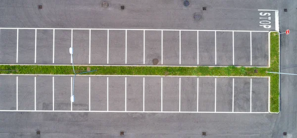 Parking Lot Aerial Drone Photography — Stock Photo, Image