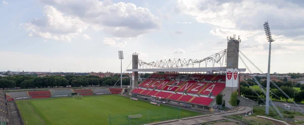 Monza Olaszország Circa August 2020 Városi Futballstadion Drónnal Készített Fotó — Stock Fotó