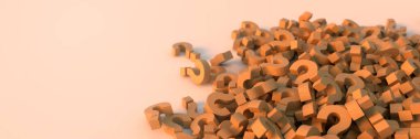 Tahta soru işaretleri, orijinal 3D görüntüleme