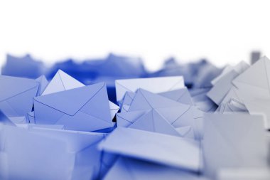 Sonsuz posta zarfları, 3d oluşturma arkaplanı