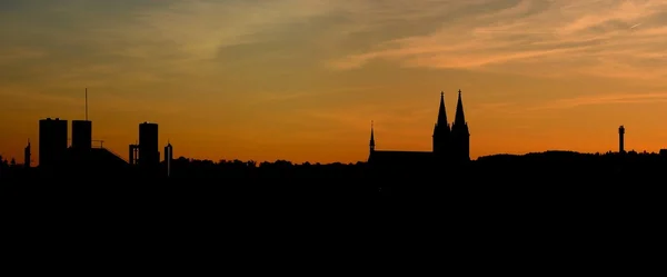 Skyline techo de Praga — Foto de Stock