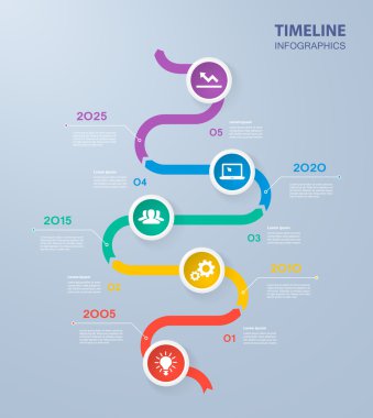 6 adımlar ve simgeler için gerçekçi renkli daireler ile Infographics zaman çizelgesi şablonu. İş akışı düzeni, diyagram, numarası seçenekleri için kullanılabilir, adım seçenekleri, web tasarım, infographics, sunumlar.