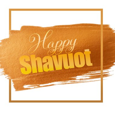 Mutlu Shavuot poster tasarımı, tebrik kartı