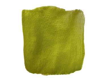 yeşil boya smear kontur leke beyaz arka plan üzerinde