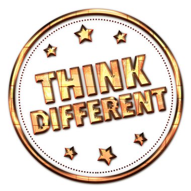 Beyaz arka planda farklı bir kelime düşün