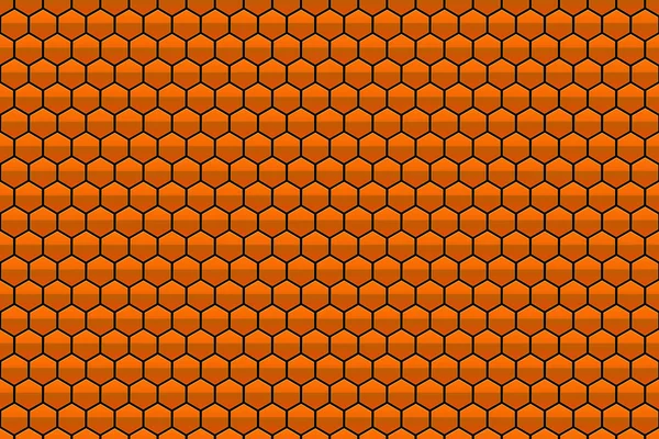 abstract orange honeycomb pattern background