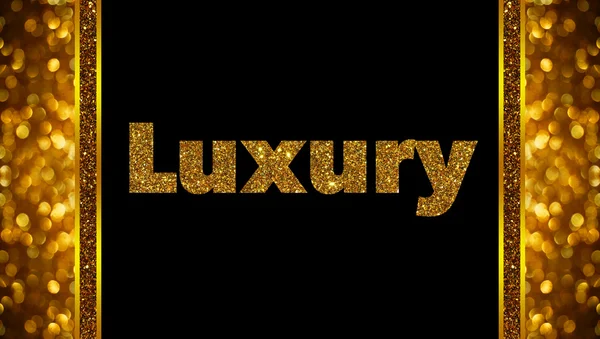 Luxury Word Rose Gold Bokeh Abstract Background — Stock Photo, Image