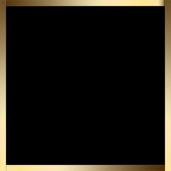 Gold Border Black Background — Stock Photo, Image