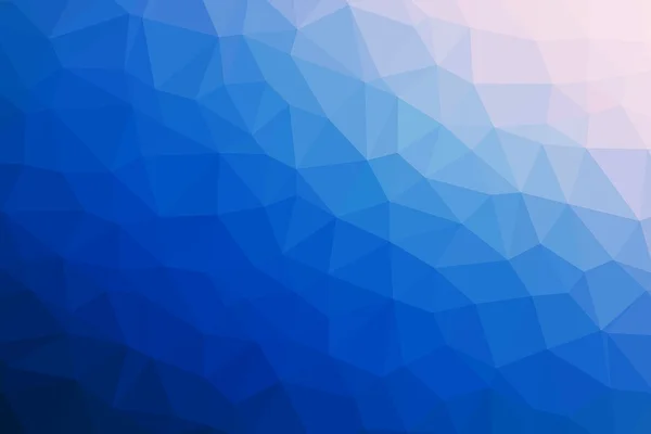 Fondo Abstracto Azul Triángulos Poli Baja — Foto de Stock
