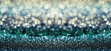 mavi beyaz glitter bokeh doku arka plan, afiş
