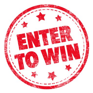 Kauçuk damgalı metin - Kazanmak için girin