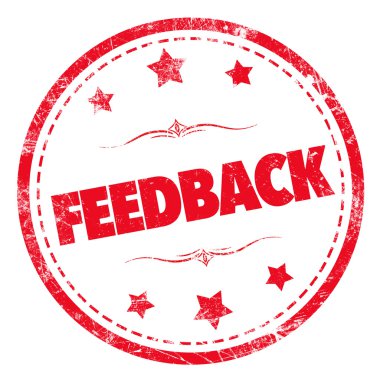 Metin ile kauçuk damga - Geri bildirim