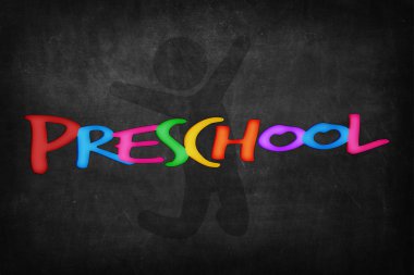 Preschool word on Blackboard