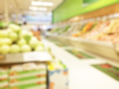 Süpermarket arka plan bulanık