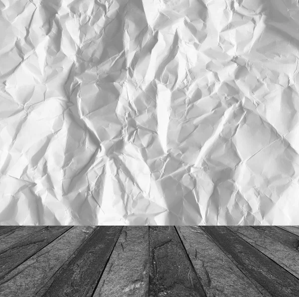 Zerknülltes Papier Textur Hintergrund Auf Betontisch — Stockfoto