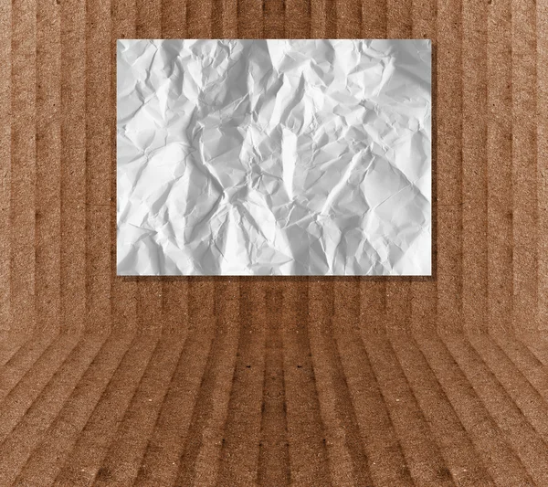 Бумага Картонном Фоне Шаблон Макет Добавления Содержания Продукта — стоковое фото
