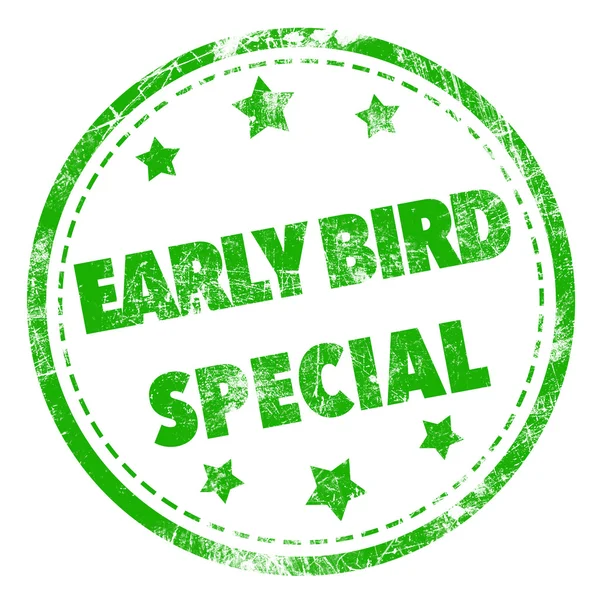 Early Bird Carimbo Especial — Fotografia de Stock