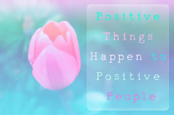 Positive Dinge Passieren Positiven Menschen — Stockfoto