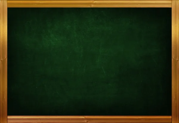 Vintage Green Blackboard Background Gold Wooden Frame Design — Stock Photo, Image