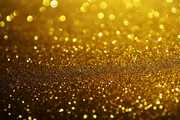 Nero Oro Glitter Bokeh Texture Astratto Sfondo — Foto Stock