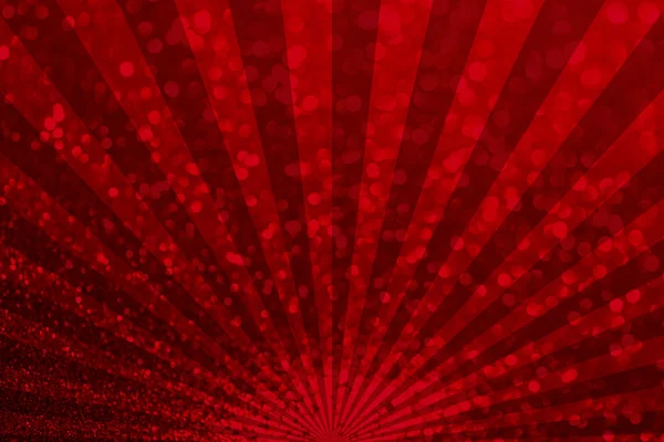 Red Glitter Bokeh Texture Sunburst Abstract Background — 스톡 사진