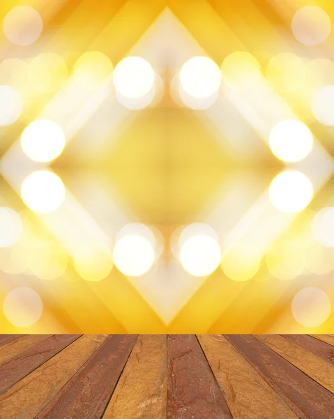 Concrete Platform Bokeh Night Lights — Stock Photo, Image