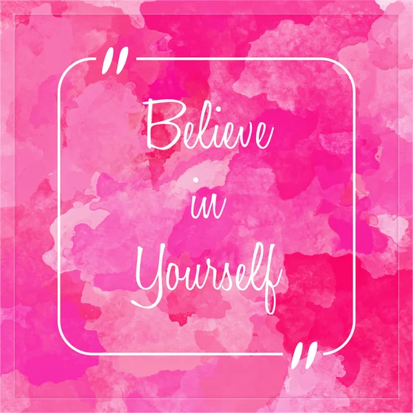 Believe Yourself Motivation Quote — Stok fotoğraf