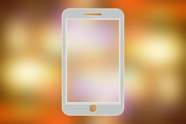 Smart Phone Mockup Blurred Background — Stock Photo, Image