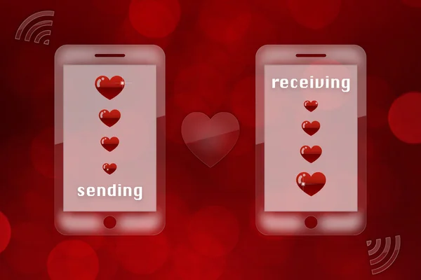 valentine\'s day background - sending love