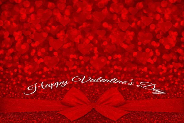 Valentine Day Red Bokeh Background — Stock Photo, Image