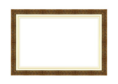 Beyaz arka plan üzerinde izole vintage fotoğraf çerçevesi