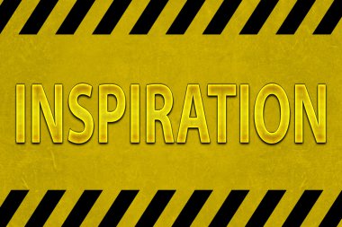 Sarı ve siyah renkte ilham işareti