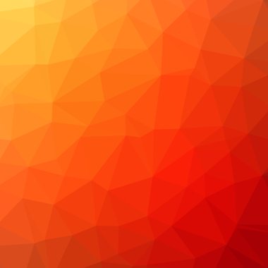 düşük polimerli üçgenlerin turuncu soyut arkaplanı
