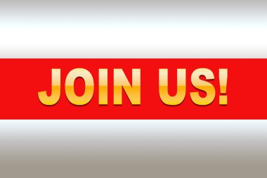 ABD yazıtlarına, pankart arkaplanına katıl