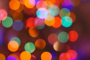 Renkli bokeh arkaplan, tatil dokusu