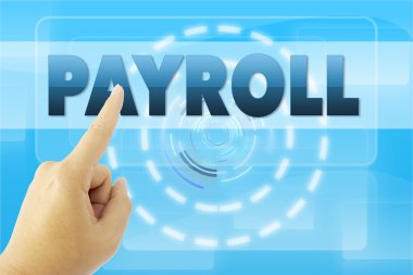 dokunaklı bordro işareti mavi ekran