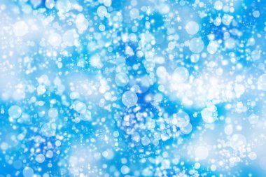 Mavi bokeh soyut arkaplan