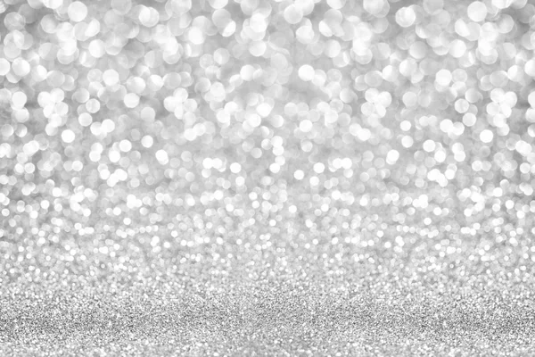 White Silver Glitter Texture Christmas Abstract Background — 스톡 사진