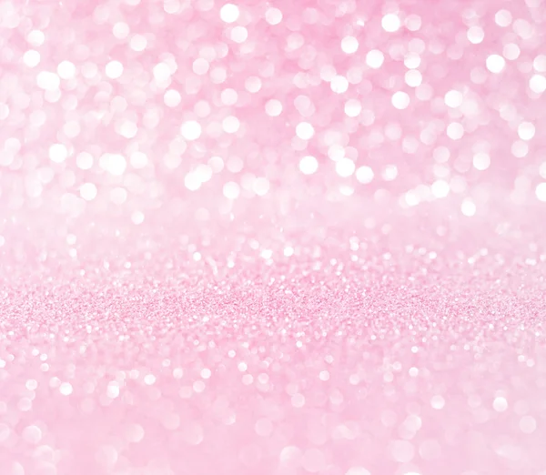 Wit Roze Glitter Bokeh Textuur Kerst Abstracte Achtergrond — Stockfoto