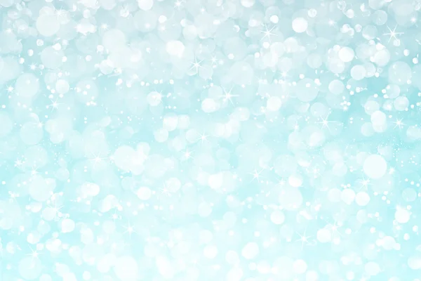 White Blue Glitter Bokeh Stars Abstract Background — Stock Photo, Image