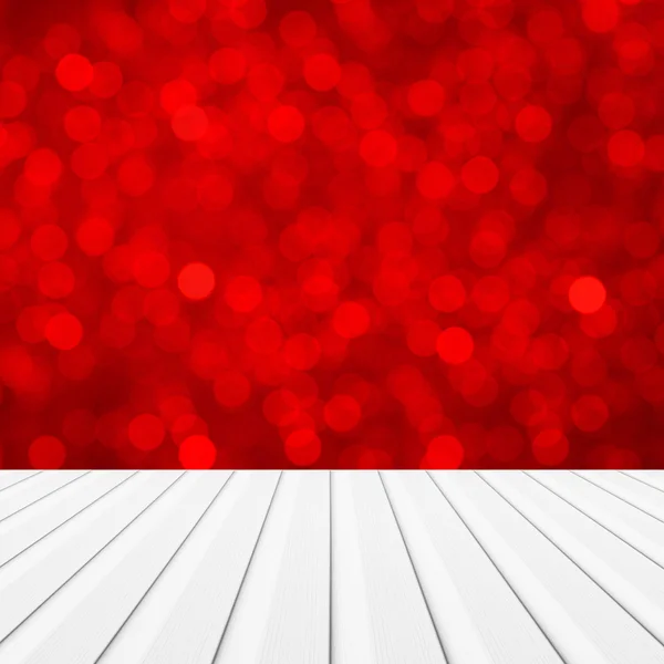 Madeira Fundo Abstrato Bokeh Vermelho Para Montagem Exibir Seus Produtos — Fotografia de Stock