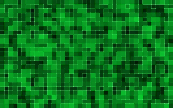 Abstrato Verde Quadrado Pixel Mosaico Fundo — Fotografia de Stock
