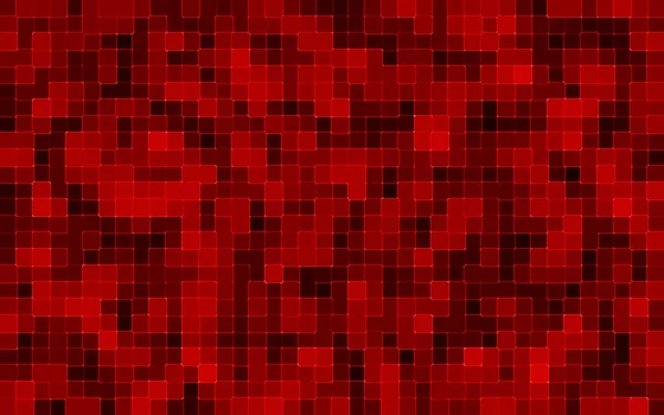 Abstrato Vermelho Quadrado Pixel Mosaico Fundo — Fotografia de Stock