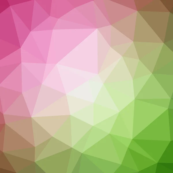 Rosa Och Grön Abstrakt Bakgrund Trianglar Låg Poly — Stockfoto