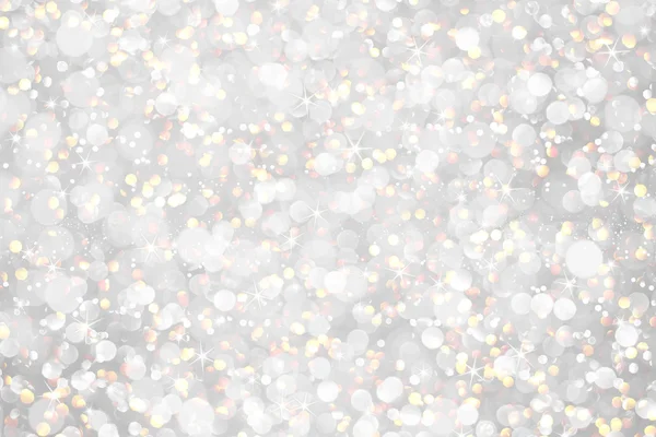 Branco prata ouro brilho textura natal fundo abstrato — Fotografia de Stock