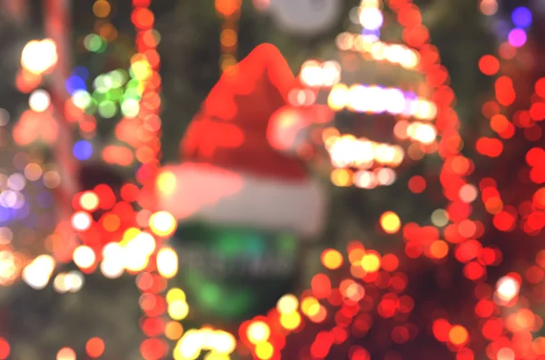 Colorato Natale Bokeh Astratto Sfondo Sfocato — Foto Stock