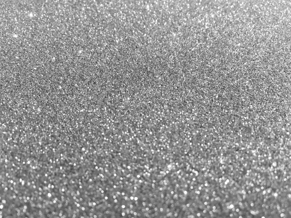 Bílý stříbrné třpytky bokeh textury vánoční abstraktní pozadí — Stock fotografie