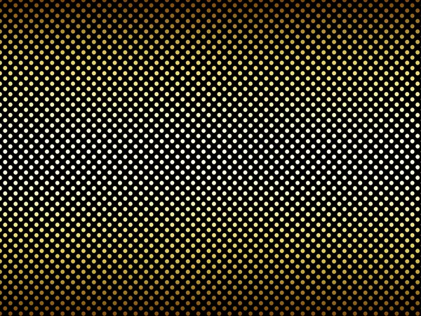 小さなグラデーション ゴールド黒水玉の背景 — ストック写真
